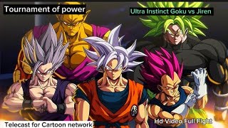 Goku vs Jiren Full Fight Fullpower HD Video   Goku Ultra Instinct  Jiren ✓✓ [upl. by Ashby]