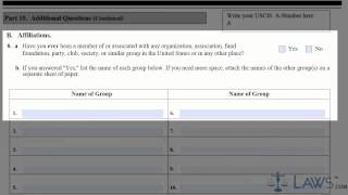 Learn How to Fill the Citizenship Application N400 Application for Naturalization [upl. by Anyd]