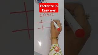 Factorization Easy trick geomaths26 maths trending [upl. by Acey660]