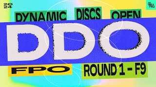 2024 Dynamic Discs Open  FPO R1F9  King Klein Gannon Scoggins  Jomez Disc Golf [upl. by Krebs226]