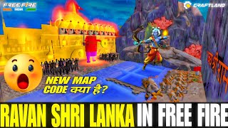 We Make Ravan Shri Lanka 👹 In Free Fire Craftland Map  VIP GAMERS freefire craftland dussehra [upl. by Nedrud]