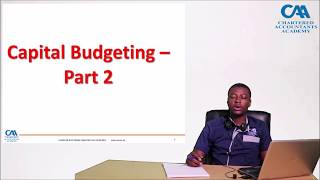 Capital Budgeting part 2 [upl. by Arreit]