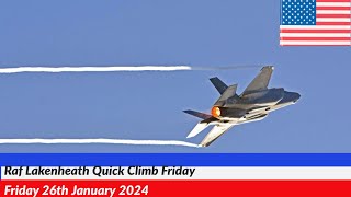 Raf Lakenheath Quick Climb Friday 26th January 2024 [upl. by Earised]