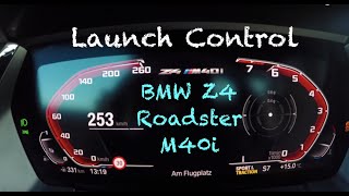 BMW Z4 M40i  Launch Control Acceleration [upl. by Werdnael]