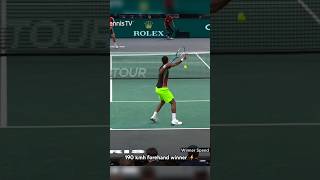 Gaël Monfils 190 kmh forehand winner at the Paris Masters 2021 🎥 ATPTour  tennistv tennis [upl. by Tifanie]