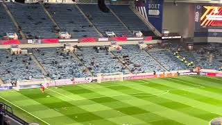 At the rangers vs Lyon at ibrox stadium Glasgow Scotland [upl. by Edrea470]