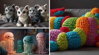 Vibrant Crochet Creations for Beginners Modern amp Stylish DIY Ideas CrochetArt HomeDecor DIYTrends [upl. by Liahcim]