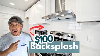 Backsplash Installation Under 100 backsplash [upl. by Sherie]