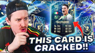 This card is CRACKED 90 TOTS Raspadori Review FIFA 22 Ultimate Team [upl. by Queena]