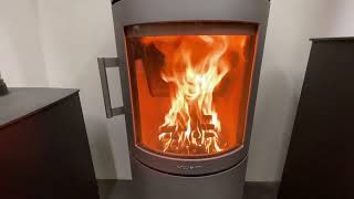 Hwam 3740c Wood Burning Stove free standing cylinder low dtc  Natural Heating [upl. by Dazraf169]