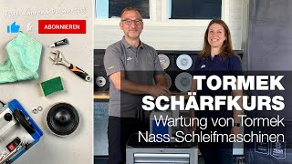 Wartung von Tormek NassSchleifmaschinen  Teil 21  Tormek Live Schärfkurs [upl. by Kralc719]