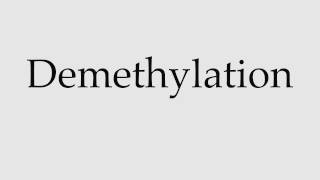 How to Pronounce Demethylation [upl. by Nnaeiluj]