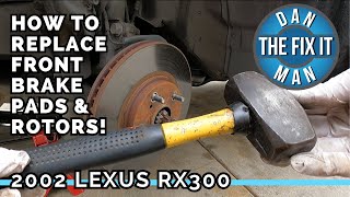 1999  2003 Lexus RX300  Replacing Front Brake Pads amp Rotors  Complete Tutorial With Torque Specs [upl. by Ellekram411]