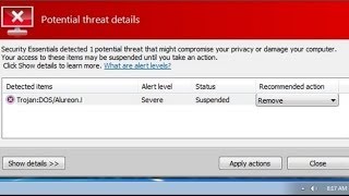 How do I remove TrojanDOSAlureonK or TrojanDOSAlureonJ Removal guide [upl. by Urbas723]