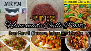 Chinese Chilli Paste RecipeHome Made Chilli Paste RecipeChilli Paste RecipeMaryum K Yum Meals [upl. by Stephie]