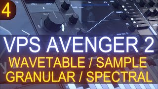 VPS Avenger 2  Tutorial Course 4 With Jon Audio  Wavetable Sample Granular Spectral [upl. by Erda876]