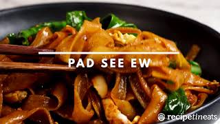 Pad See Ew Thai Stir Fried Noodles [upl. by Anialram]