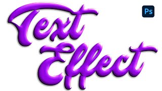 EASY Text Effect in Photoshop  FOR BEGINNERS [upl. by Yevre333]