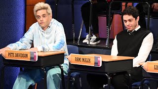 SNL Rami Malek and Pete Davidson Play Each Other [upl. by Nahshun]