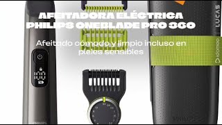 🔴🔵Afeitadora Philips OneBlade Pro 360  1 cuchilla 360 14 longitudes de corte 1 kit para el cuerpo [upl. by Analeh818]