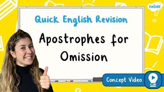 How Do I Use Apostrophes for Omission  KS2 English Concept for Kids [upl. by Williamsen86]