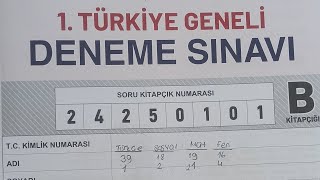 LİMİT TÜRKİYE GENELİ DENEME SINAVI YORUMUM o ne fendi bee yks2025 limittürkiyegeneli tyt [upl. by Assiron]