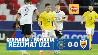 Germania U21 🆚 Romania U21 0  0 Rezumat HD Campionatul European U21  Cel Mai Bun Rezumat [upl. by Anasxor]