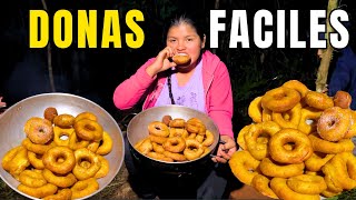 Deliciosas DONAS caseras a leña  NATHALIA [upl. by Dnalyar]