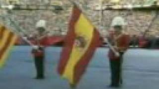 Barcelona 92 Opening Ceremony 02 Catalunya and Spain Anthem [upl. by Siuluj]