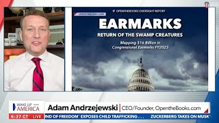 NewsmaxTV 16 BILLION in Congressional Earmarks  OpenTheBooks Oversight Report [upl. by Yllop]