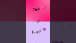 Pink 💖 vs purple 💜 choose your own colour amp comment choosechooseonelike commentpurplepinkgift [upl. by Rayner]