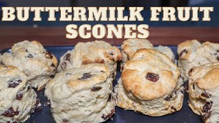 Buttermilk Fruit Scones  easy simple recipe [upl. by Allebram]