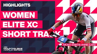 MontSainteAnne  Women Elite XCC Highlights  2023 UCI Mountain Bike World Cup [upl. by Sitof]