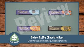 Divine Chocolate 5x35g bars Review fairtrade chocolate divinechocolate [upl. by Antoinette]