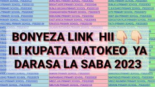 KAMA HUJAPATA MAtokeo ya Darasa la Saba 2023 Bonyeza hii link👉🏻 [upl. by Faline]