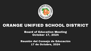 OUSD School Board Meeting  October 17 2024 [upl. by Amata]