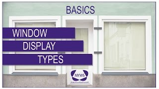 VISUAL MERCHANDISING BASICS 1 The 3 Types of Shop Window Display [upl. by Mutz684]