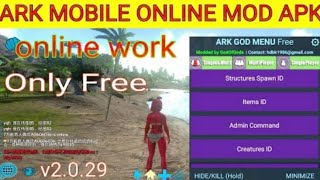 ARK MOBILE MOD APK 2029 FREE GOD CONSOLE AMBER INFINITE PRIMAL PASS AND MORE [upl. by Gokey]