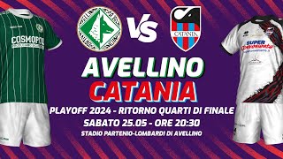 AVELLINO  CATANIA  PLAYOFF SERIE C 202324  DIRETTA LIVE CRONACA STATISTICHE amp CAMPO 3D [upl. by Lokcin4]