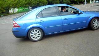 Mondeo TDDI Turbo back straight through system car park test [upl. by Onaivatco]