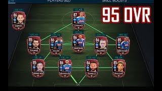 UPGRADE TEAM 91 TO 95 OVR   FIFA MOBILE 20 [upl. by Esinej]