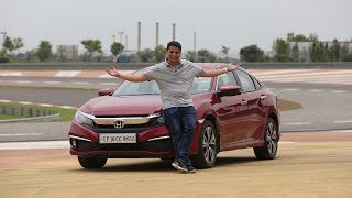 Honda Civic Hindi Review  Driven on Indias only F1 racetrack [upl. by Adiarf]