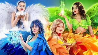 Fire Water Air and Earth Fairies Four Elements in Real Life [upl. by Vivyanne]