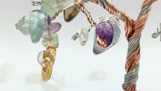 Multi toned wire gemstone tree [upl. by Sitarski]