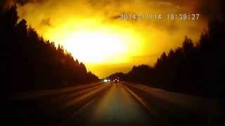 Fire in the Sky  UFO Meteor Blast Massive Flash of Light over the Russian Urals Nov 18 2014 [upl. by Edgar465]