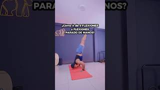 Cómo ir de 0 push ups a Handstand push up‼️🔥 pushups handstandpushup workout [upl. by End532]