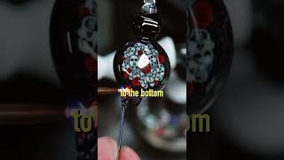 🔥 glassblowing and jewelry Challenge Project Hanging Glass chain endant [upl. by Chemar456]