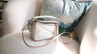 LOEWE MINI PUZZLE BAG REVIEW  is it a banger or a loser watch ‘til the end [upl. by Airitac]