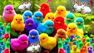 World Cute Chickens Colorful Chickens Rainbows Chickens Cute Ducks Cat Rabbit Cute Animals [upl. by Anegroeg]