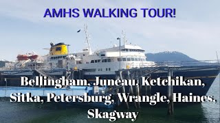 Alaska Marine Highway Ferry Walking Tour Southeast Alaska [upl. by Aryhs]